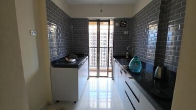 Kitchen Image of 650 Sq.ft 1 BHK Apartment / Flat for rent in Raunak City, Kalyan West Kalyan for Rs. 18000
