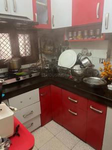 Kitchen Image of 650 Sq.ft 2 BHK Independent House for rent in Dabri New Delhi for Rs. 14000