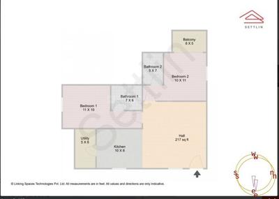 Image of 1036 Sq.ft 2 BHK Apartment / Flat for sale in Kengeri Satellite Town, Bengaluru for Rs. 10550000