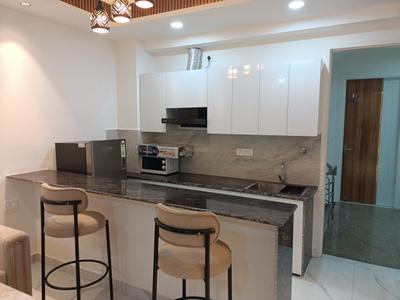 Kitchen Image of 950 Sq.ft 1 BHK Builder Floor for rent in Sector 42 Gurgaon for Rs. 48000