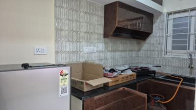 Kitchen Image of 725 Sq.ft 1 BHK Apartment / Flat for rent in Singasandra Bengaluru for Rs. 30000
