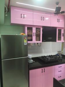 Kitchen Image of 670 Sq.ft 1 BHK Apartment / Flat for rent in Runwal Gardens Phase I, Dombivli East Thane for Rs. 18000