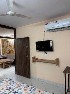 Bedroom Image of 1100 Sq.ft 1 BHK Builder Floor for rent in Malviya Nagar Jaipur for Rs. 23000