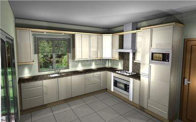 Kitchen Image of 1606 Sq.ft 3 BHK Apartment / Flat for sale in Erandwane Pune for Rs. 23000000