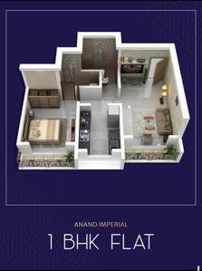 Image of 640 Sq.ft 1 BHK Apartment / Flat for sale in Anand Imperial, Kalyan West, Kalyan for Rs. 3499000