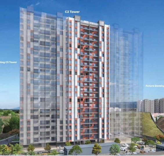 1120 Sqft 2 BHK Flat for sale in Kumar Princetown Tower C2 Undri
