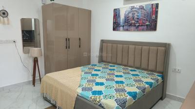 Bedroom Image of 490 Sq.ft 1 RK Builder Floor for rent in Sector 52 Gurgaon for Rs. 25000