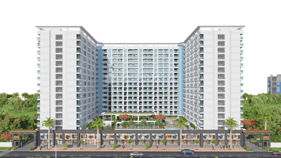 Image of 1089 Sq.ft 2 BHK Apartment / Flat for sale in Gulmohar Esteban, Mundhwa, Pune for Rs. 8600000