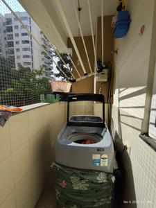 Balcony Image of 1120 Sq.ft 3 BHK Apartment / Flat for rent in SNN Raj Serenity Phase 2, Akshayanagar Bengaluru for Rs. 46000