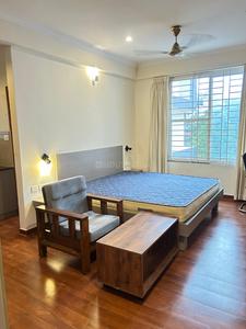 Bedroom Image of 500 Sq.ft 1 RK Apartment / Flat for rent in Thanisandra Bengaluru for Rs. 21000