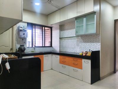 Kitchen Image of 1300 Sq.ft 3 BHK Apartment / Flat for rent in Teerth Aarohi, Sus Pune for Rs. 35000