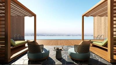 Balcony Image of 1330 Sq.ft 2 BHK Apartment / Flat for sale in Candeur Lakescape, Kondapur Hyderabad for Rs. 12900000