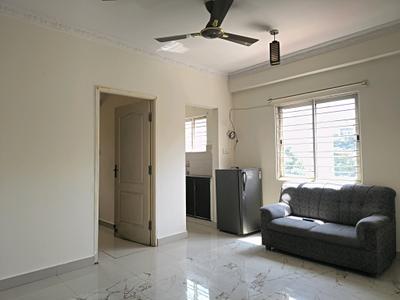 Living Room Image of 600 Sq.ft 1 BHK Apartment / Flat for rent in Brookefield Bengaluru for Rs. 21000