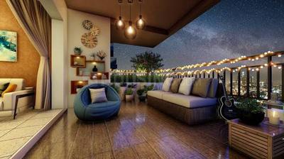 Balcony Image of 1980 Sq.ft 3 BHK Apartment / Flat for sale in Financial District Hyderabad for Rs. 19900000