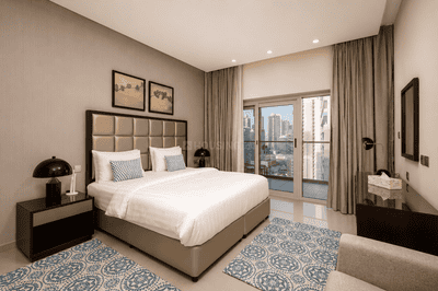 Bedroom Image of 850 Sq.ft 1 BHK Apartment / Flat for sale in Damac Majestine, Business Bay Dubai for Rs. 37796512