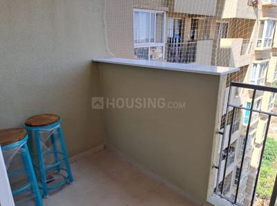 Balcony Image of 950 Sq.ft 1 BHK Apartment / Flat for rent in Bhartiya Nikoo Homes Phase 2, Thanisandra Bengaluru for Rs. 40000