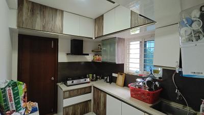 Kitchen Image of 1890 Sq.ft 3 BHK Apartment / Flat for rent in Alekhya Palm Woods, Financial District Hyderabad for Rs. 60000