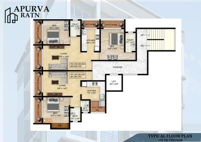 Image of 690 Sq.ft 1 BHK Apartment / Flat for sale in Kalyan West, Kalyan for Rs. 4500000