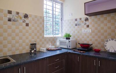 Kitchen Image of 700 Sq.ft 1 BHK Apartment / Flat for rent in HSR Layout Bengaluru for Rs. 35000
