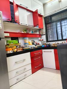 Kitchen Image of 1250 Sq.ft 2 BHK Apartment / Flat for rent in Neelkanth Residency, Seawoods Navi Mumbai for Rs. 65000