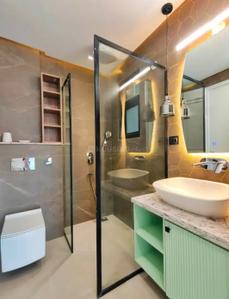 Bathroom Image of 1500 Sq.ft 3 BHK Apartment / Flat for rent in Mansarovar Jaipur for Rs. 23000