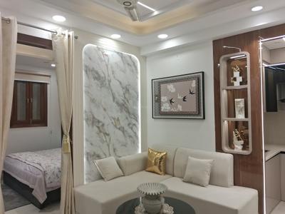 Living Room Image of 600 Sq.ft 2 BHK Builder Floor for rent in Dwarka Mor New Delhi for Rs. 25000