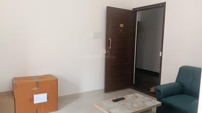 Living Room Image of 750 Sq.ft 1 BHK Apartment / Flat for rent in Thanisandra Bengaluru for Rs. 27000