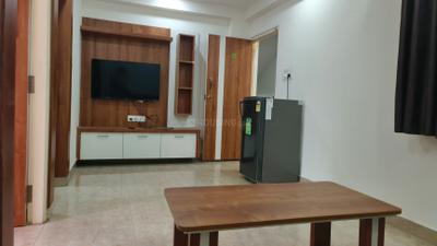 Living Room Image of 710 Sq.ft 1 BHK Apartment / Flat for rent in BTM Layout Bengaluru for Rs. 25000
