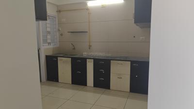Kitchen Image of 1589 Sq.ft 3 BHK Apartment / Flat for rent in Radha Jaldeep Icon, Makarba Ahmedabad for Rs. 32000