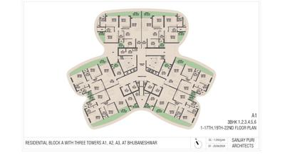 Image of 1700 Sq.ft 3 BHK Apartment / Flat for sale in Khandagiri, Bhubaneswar for Rs. 10900000