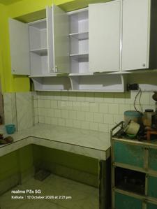 Kitchen Image of 1500 Sq.ft 3 BHK Apartment / Flat for rent in Beliaghata Kolkata for Rs. 25000