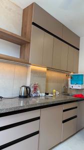 Kitchen Image of 866 Sq.ft 1 BHK Apartment / Flat for rent in Old Palasia Indore for Rs. 27000