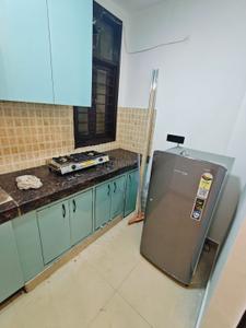 Kitchen Image of 511 Sq.ft 1 BHK Builder Floor for rent in Freedom Fighters Enclave New Delhi for Rs. 11200