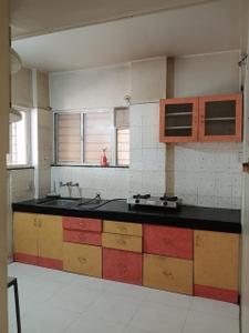 Kitchen Image of 682 Sq.ft 1 BHK Apartment / Flat for rent in Samrat Swastik, Hadapsar Pune for Rs. 21000