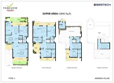 Image of 1750 Sq.ft 3 BHK Apartment / Flat for sale in Bestech Park View Ananda, Sector 81, Gurgaon for Rs. 22500000