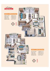 Image of 1285 Sq.ft 3 BHK Apartment / Flat for sale in Dhoomanganj, Allahabad for Rs. 7968860