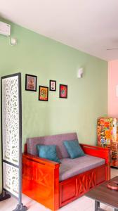 Hall Image of 600 Sq.ft 1 RK Apartment / Flat for rent in Chorao Goa for Rs. 32000