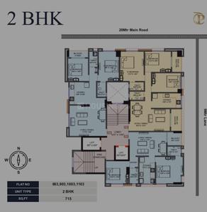 Image of 1053 Sq.ft 2 BHK Apartment / Flat for sale in Ashwamedh Pashupati, Kothrud, Pune for Rs. 14800000