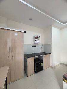 Kitchen Image of 250 Sq.ft 1 RK Apartment / Flat for rent in Mahalakshmi Nagar Indore for Rs. 13500