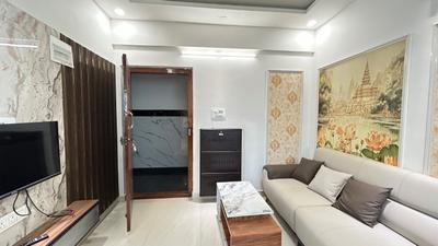 Living Room Image of 650 Sq.ft 1 BHK Apartment / Flat for rent in Brookefield Bengaluru for Rs. 34000