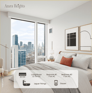 Bedroom Image of 850 Sq.ft 2 BHK Apartment / Flat for sale in S B Azura Height, Jogeshwari West Mumbai for Rs. 19200000