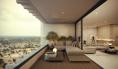 Balcony Image of 4500 Sq.ft 4 BHK Apartment / Flat for sale in Madhav Oeuvre Iconic II, Thaltej Ahmedabad for Rs. 33800000