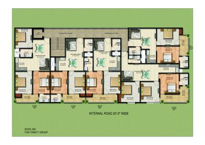 Image of 1010 Sq.ft 2 BHK Apartment / Flat for sale in Trinity Trio, Noida Extension, Greater Noida for Rs. 3500000