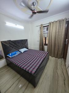 Bedroom Image of 600 Sq.ft 1 BHK Builder Floor for rent in Ramesh Nagar New Delhi for Rs. 18000