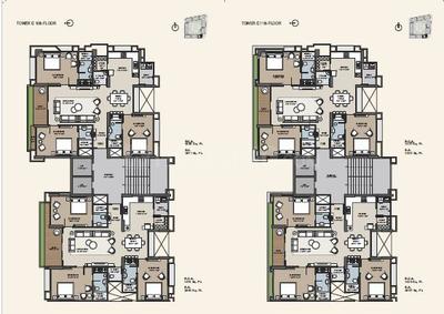 Image of 2600 Sq.ft 3 BHK Apartment / Flat for sale in Avadh Onella, Vesu, Surat for Rs. 12500000