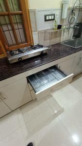 Kitchen Image of 1000 Sq.ft 1 BHK Builder Floor for rent in Ashiyana Lucknow for Rs. 13500