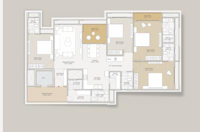 Image of 1520 Sq.ft 3 BHK Apartment / Flat for sale in Turquoise Re 45, Shantipura, Ahmedabad for Rs. 12000000