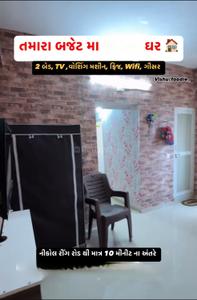 Living Room Image of 558 Sq.ft 1 RK Apartment / Flat for rent in Sakar Raj Residency, Kathwada Ahmedabad for Rs. 11000
