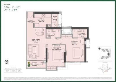 Image of 1750 Sq.ft 3 BHK Apartment / Flat for sale in Juinagar, Navi Mumbai for Rs. 38500000