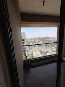 Balcony Image of 1100 Sq.ft 3 BHK Apartment / Flat for rent in Shivanta Rigel, Tragad Ahmedabad for Rs. 35000